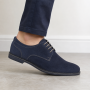 Pantofi barbati bleumarin din piele naturala intoarsa GKR103BLVEL